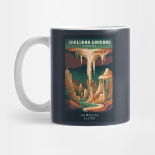 Carlsbad Caverns National Park Vintage Travel  Poster Mug